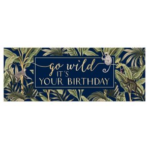 Artebene DIN Dobbeltkort - Go wild it's your birthday