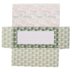 Artebene Gavekuvert - Happy Birthday Glitter