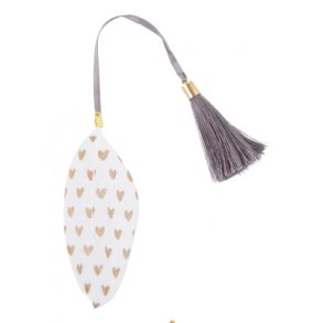 Artebene Bogmrke Fjer - Hjerter