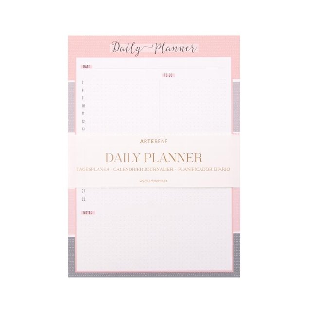 Artebene Daily Planner Pink - Kalender - staxenshop.dk