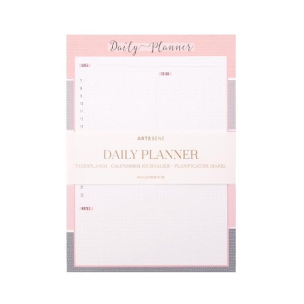 Artebene Daily Planner Pink