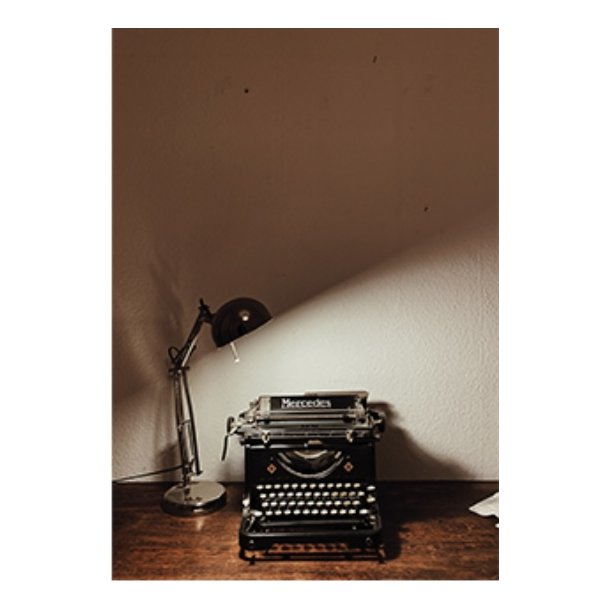 Skna Ting Dobbeltkort - A Book Affair - Typewriter