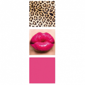 Magnetisk Bogmrker Pink/Kiss/Leopard