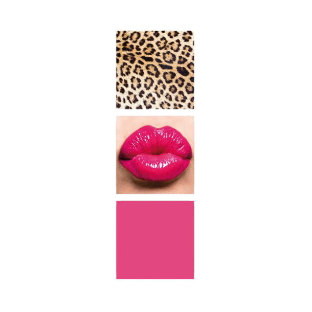Magnetisk Bogmrker Pink/Kiss/Leopard