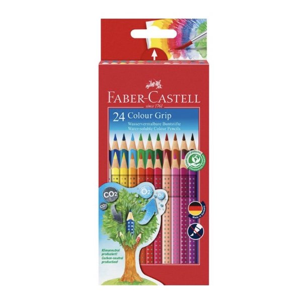 Faber-Castell Colour Grip Farveblyanter 24 stk.