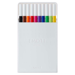Uni Emott Fineliners 10 stk. NO.1