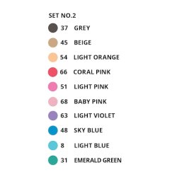 Uni Emott Fineliners 10 stk. NO.2