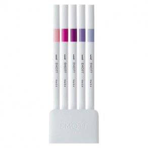 Uni Emott Fineliners 5 stk. NO.7 - Floral