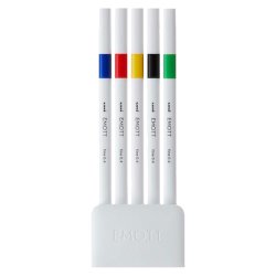 Uni Emott Fineliners 5 stk. NO.1 - Vivid