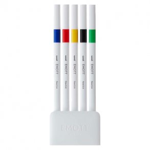 Uni Emott Fineliners 5 stk. NO.1 - Vivid