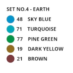 Uni Emott Fineliners 5 stk. NO.4 - Earth