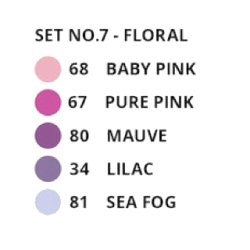 Uni Emott Fineliners 5 stk. NO.7 - Floral