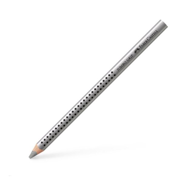 Faber-Castell Jumbo Grip Farveblyant Silver