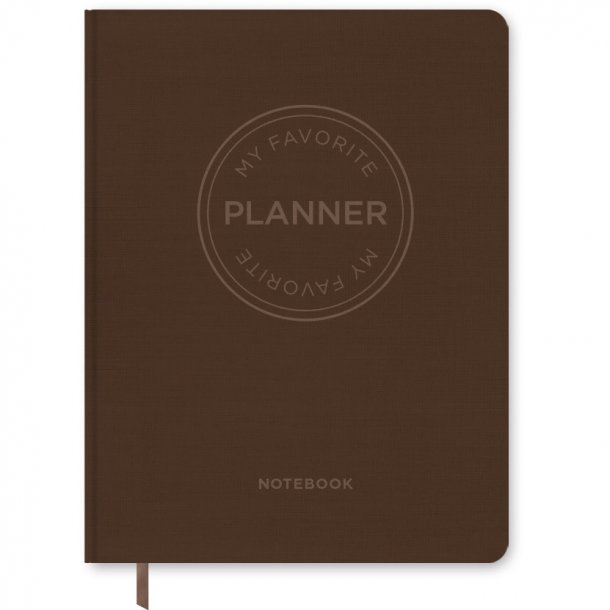 My Favorite Planner Notebook - Dark Brown