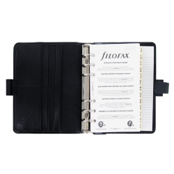 Filofax Metropol Personal Kalenderomslag sort