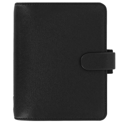 Filofax Saffiano Pocket Kalenderomslag sort