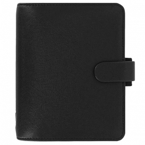 Filofax Saffiano Pocket Kalenderomslag sort