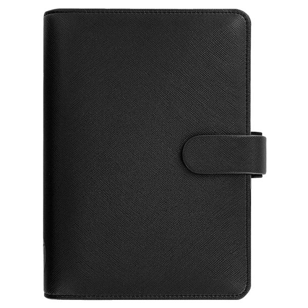 Filofax Saffiano Personal Kalenderomslag sort