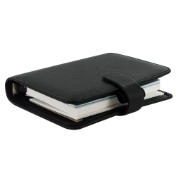 Filofax Saffiano Pocket Kalenderomslag sort