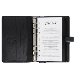 Filofax Finsbury Personal Kalenderomslag sort