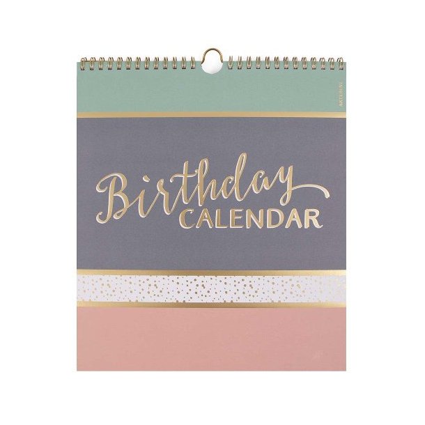 Artebene Fdselsdagskalender Pastel