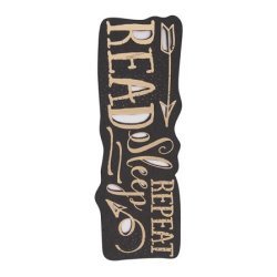 Artebene Bogmrke Karton Cut Out - Read Sleep Repeat