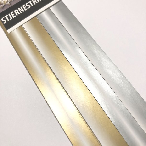 Stjernestrimler Effekt Guld/Slv 15mm.