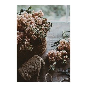 Skna Ting Dobbeltkort - Harvest Feast - Flowers