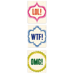 Magnetisk Bogmrke LOL/WTF/OMG