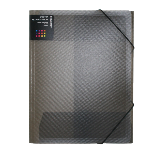 Docusmart Elastikmappe Transperant Rgfarvet