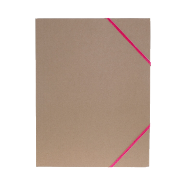 BNT Elastikmappe Natur pink