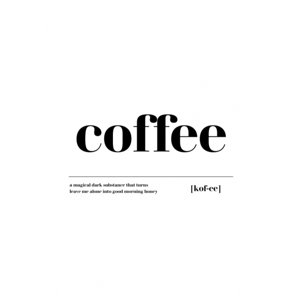 Plakat A4 - coffee