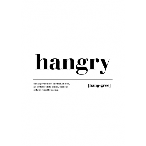 Plakat A4 - hangry