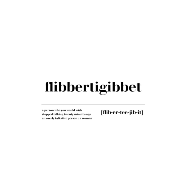 Plakat A4 - flibbertigibbet