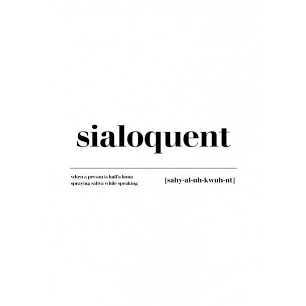 Plakat A4 - sialoquent