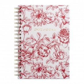 Dotnotes Spiralindbundet Notesbog - Rd