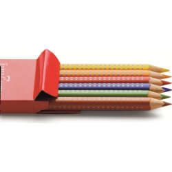 Faber-Castell Jumbo Grip Farveblyanter 6 stk.