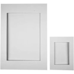 Passepartoutrammer A4 + A6 Hvid