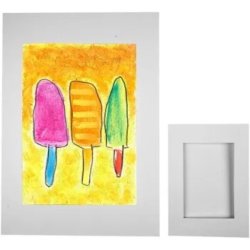 Passepartoutrammer A4 + A6 Hvid