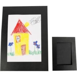 Passepartoutrammer A4 + A6 Sort