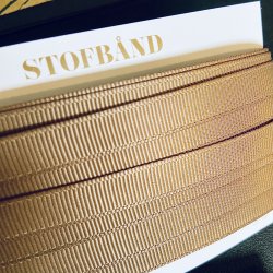 Stofbnd Grosgrain - Ermine 9 mm.