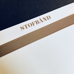Stofbnd Grosgrain - Ermine 9 mm.