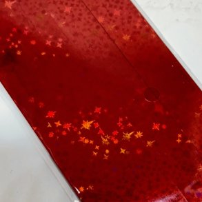 Stjernestrimler Holografisk Rd 15mm.