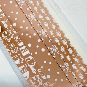 Stjernestrimler Foil Rose Gold 15mm.