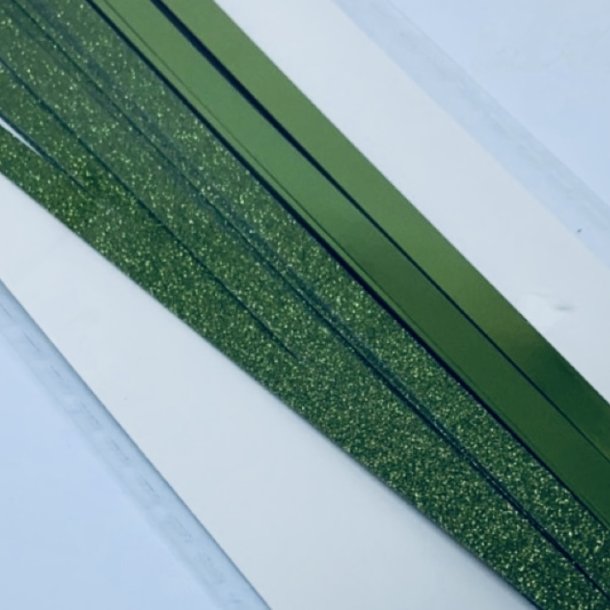 Stjernestrimler Glitter Grn 5mm.