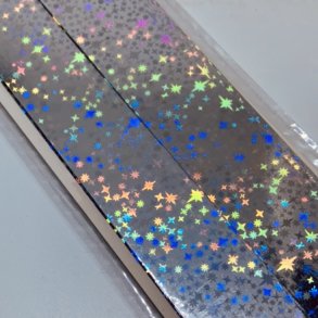 Stjernestrimler Holografisk Slv 25mm.