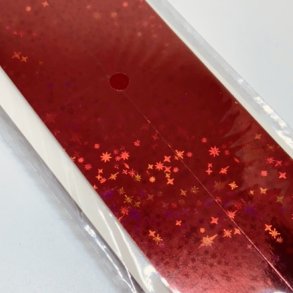 Stjernestrimler Holografisk Rd 25mm.