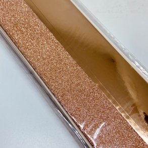 Stjernestrimler Glitter Kobber 25mm.