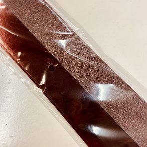 Stjernestrimler Glitter Brun 25mm.