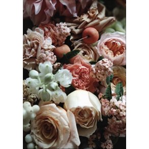 Skna Ting Dobbeltkort - Romantic Life - Flowers Closeup